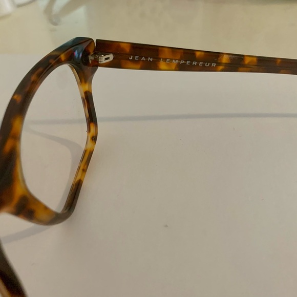 Rare Tortoise 3014 Jean Lempereur Frames- With chic cutout logo on the arms - Picture 3 of 4